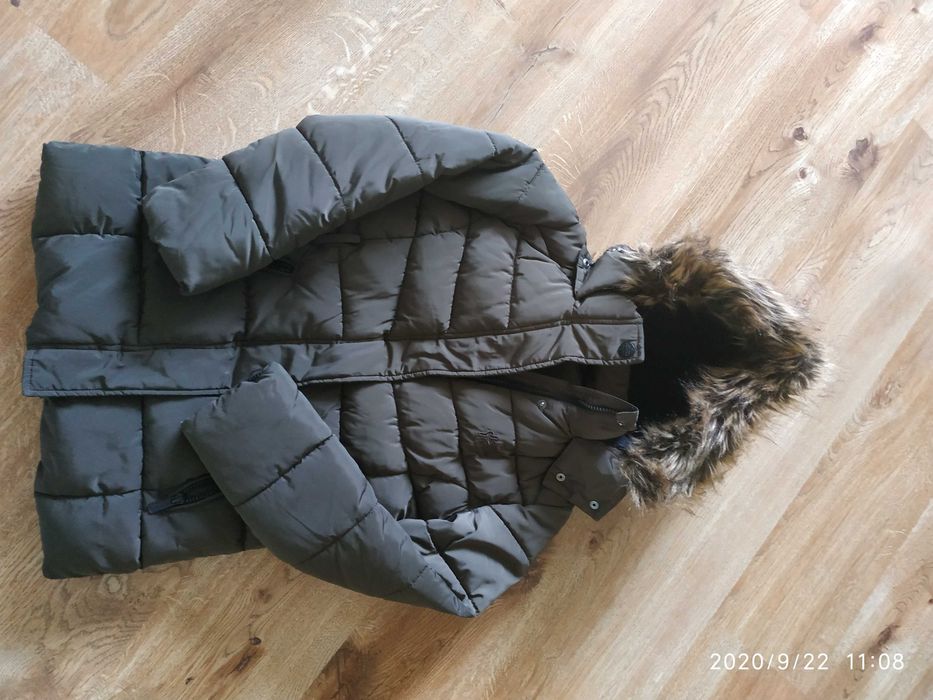 Kurtka zimowa parka khaki C&A