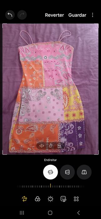 Vestido curto de Alças multicolor - pradão bandana / paisley