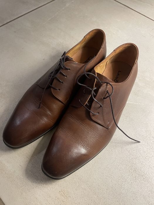 Buty Lancerto rozmiar 40 brązowe skórzane