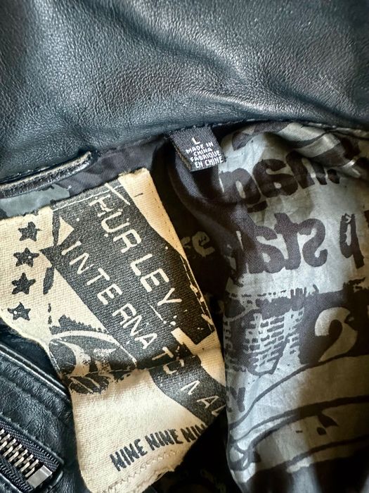 Casaco Hurley pele vintage - L