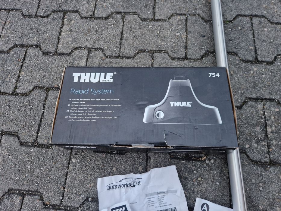 Thule  Belki dachowe Bagażnik dachowy Thule 754  Kit 1625 do Audi A7 C7