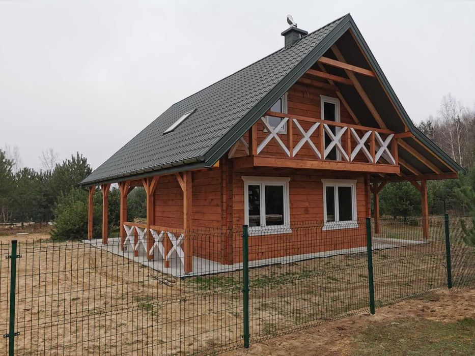 Materiał na dom z bala Ø20 34+34 m2 na zgłoszenie 43000 zł brutto
