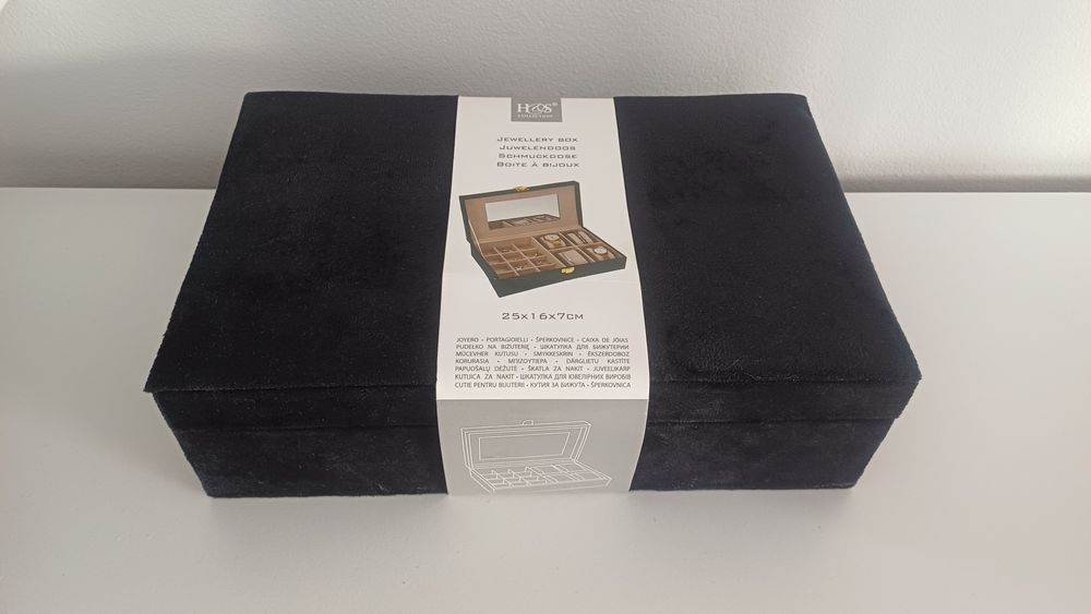 Caixa de jóias preta (nova)