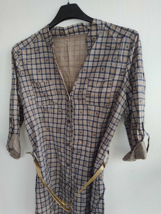 Túnica / camisa quadriculada - Tamanho L