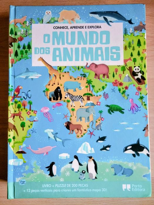 O Mundo dos Animais (livro e puzzle)