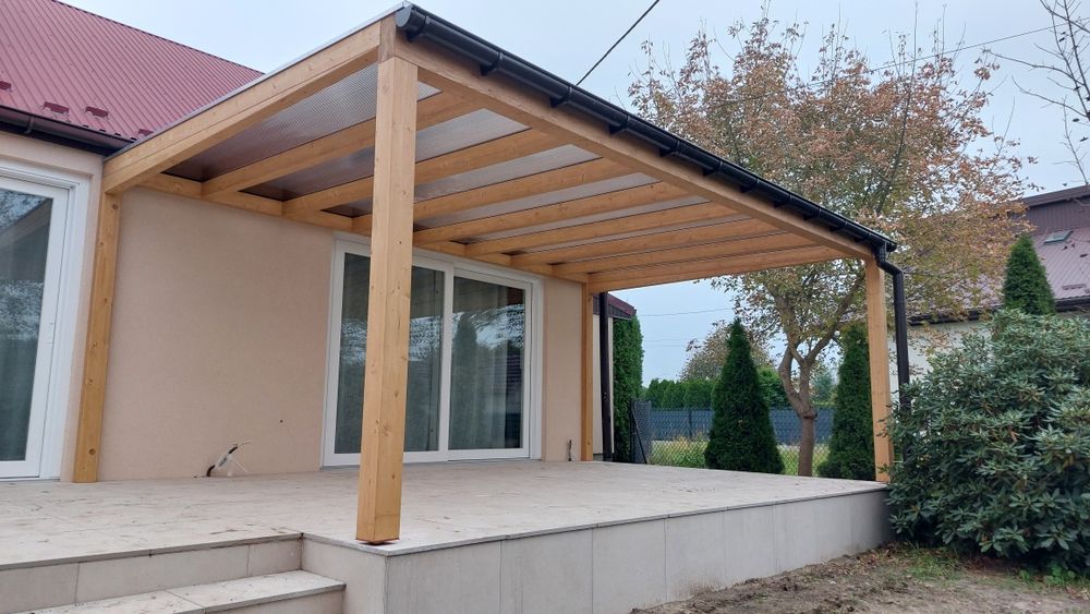 Pergola tarasowa. . Zadadzenie.Taras.