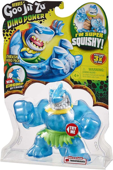 ぐっちゃん Оригінал Goo Jit Zu Dino Power Thrash The Shark, Гуджицу, акула