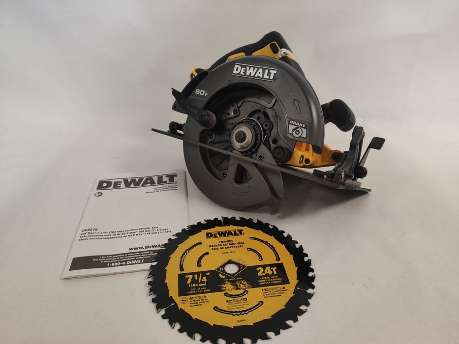 Безщіткова циркулярна дискова пила DeWALT Flexvolt 60Vmax DCS578B