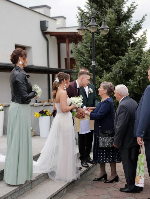 Suknia Ślubna rybka syrenka Ida Torez z trenem