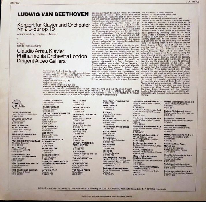 Beethoven. II konc.fort. Claudio Arrau.