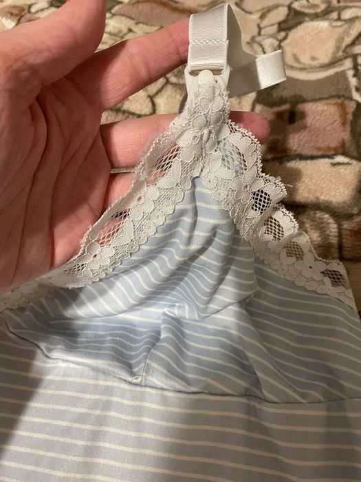 Сорочка / майка в пологовий для годування L/XL