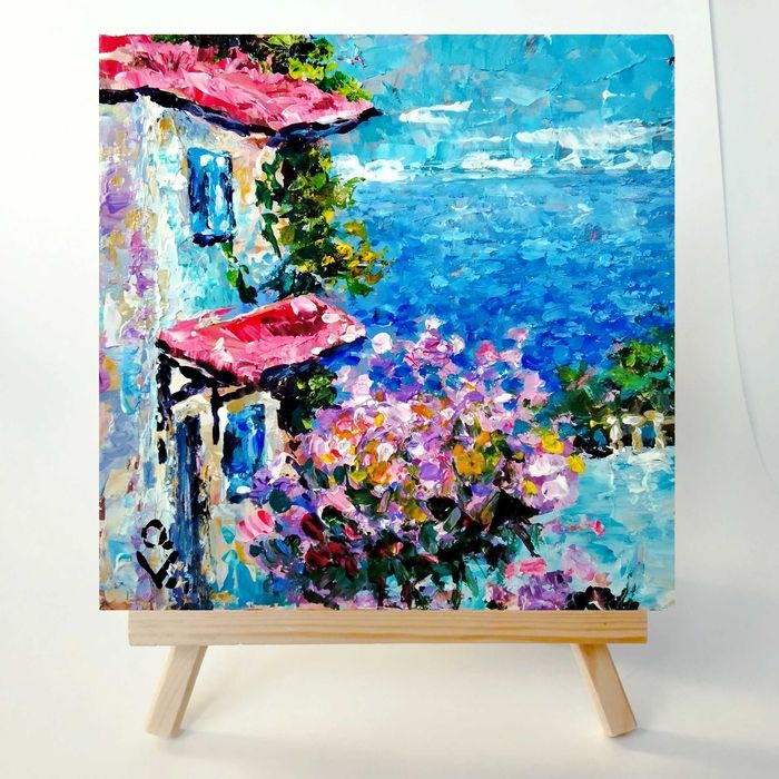 Картина "Будинок на узбережжі"