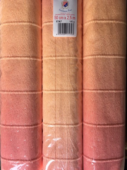 Гофрований папір (креп, жатка) Cartotecnica Rossi, Італія