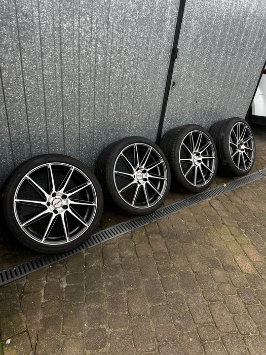 Felgi MOTEC 19” 5x112 ET40 8.5J + opony 255/35 R19 | Stan dobry