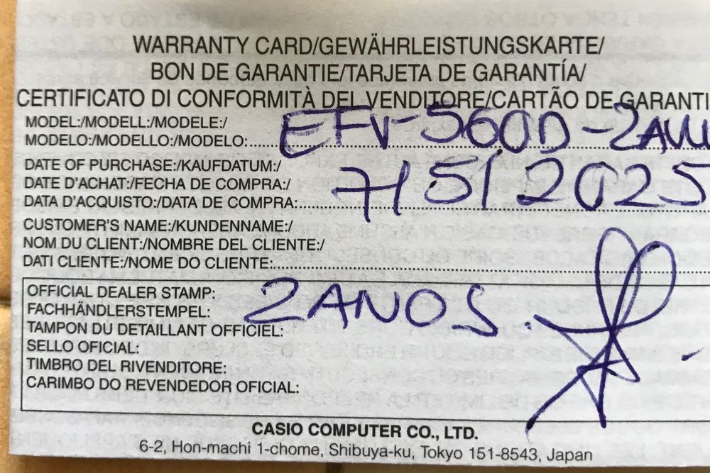 Relógio Casio Edifice ( marca premium da Casio )