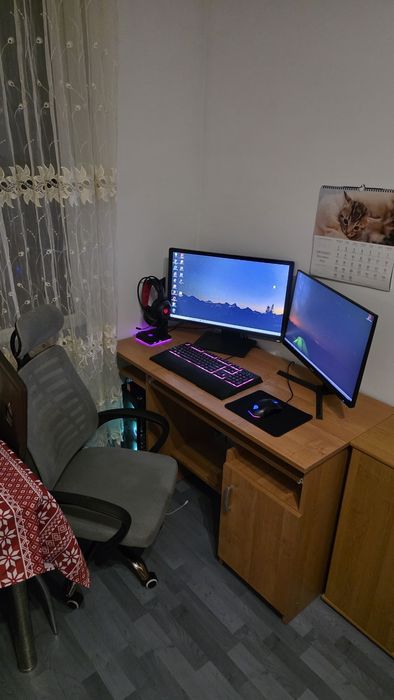 Komputer GAMINGOWY: i7 + GTX 1070 + 2 Monitory (165Hz) + Razer + Mikro