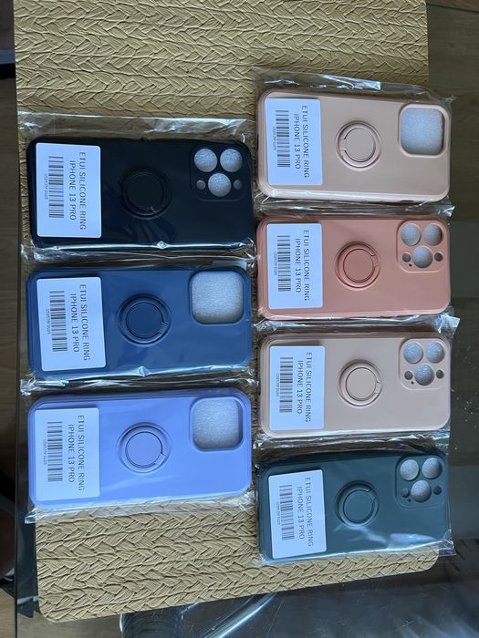 Promocja! Etui do iPhone 13 Pro w 7-miu kolorach z pierscieniem + szkło za jedyne 14,99!! Nowe