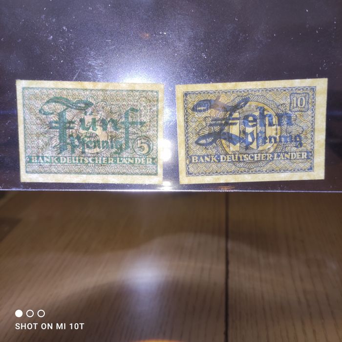 5 i 10 Pfennig 1948 BDL UNC