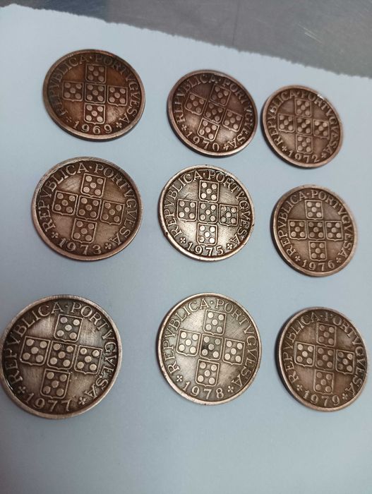 Moedas de 50 centavos  desde o Ano de 1969