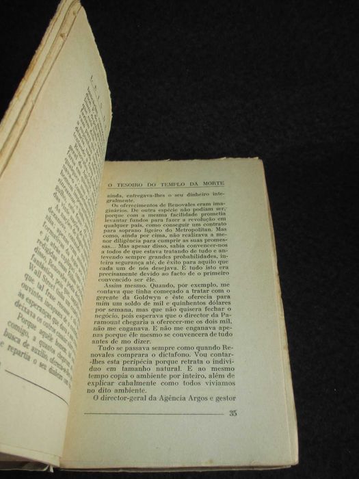 Livro O Tesoiro do Templo da Morte Luís De Oteyza