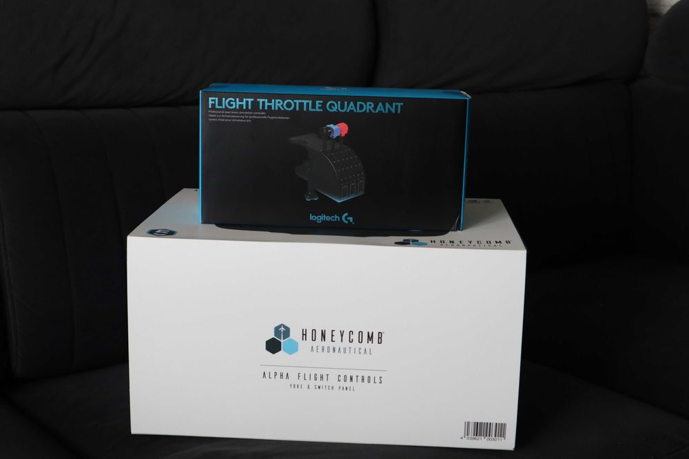 Wolant Honeycomb Alpha Flight Controls z przepustnicą Logitech