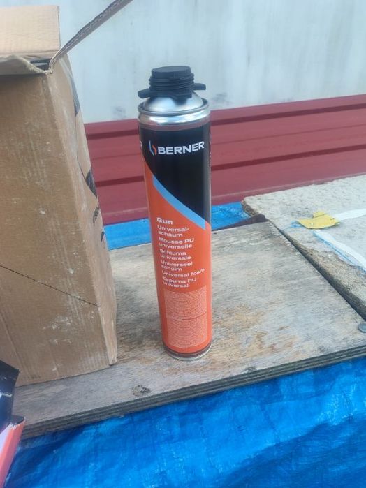 Pianka montażnowa berner 750ml z pistoletem berner