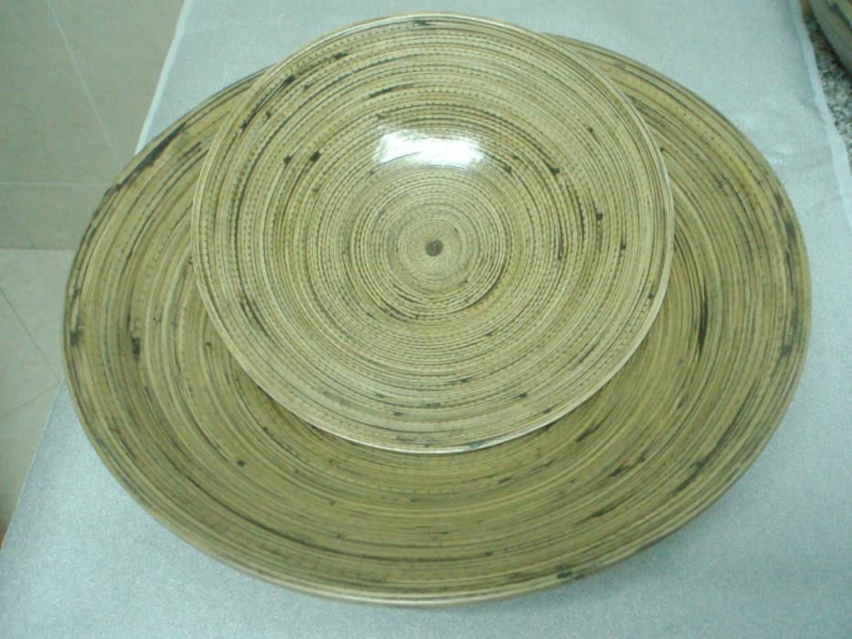 Taças decoração em bambu
