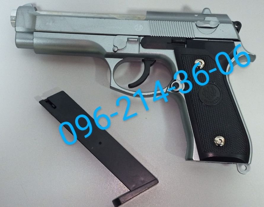 Детский пистолет Beretta 92 пластик + металл