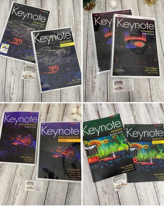 Keynote Elementary, Pre-Intermediate, Intermediate, Upper Intermediate, Advanced, Proficient