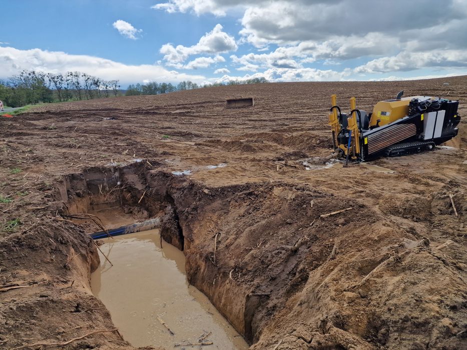 Przewierty sterowane wbijanie rur stalowych Poznań przecisk