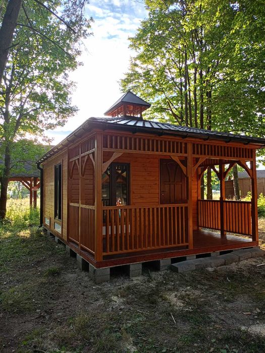 Domek letniskowy,ogrodowy,drewniany Holiday 4x4m+2m taras