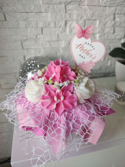Flower box ze świec sojowych