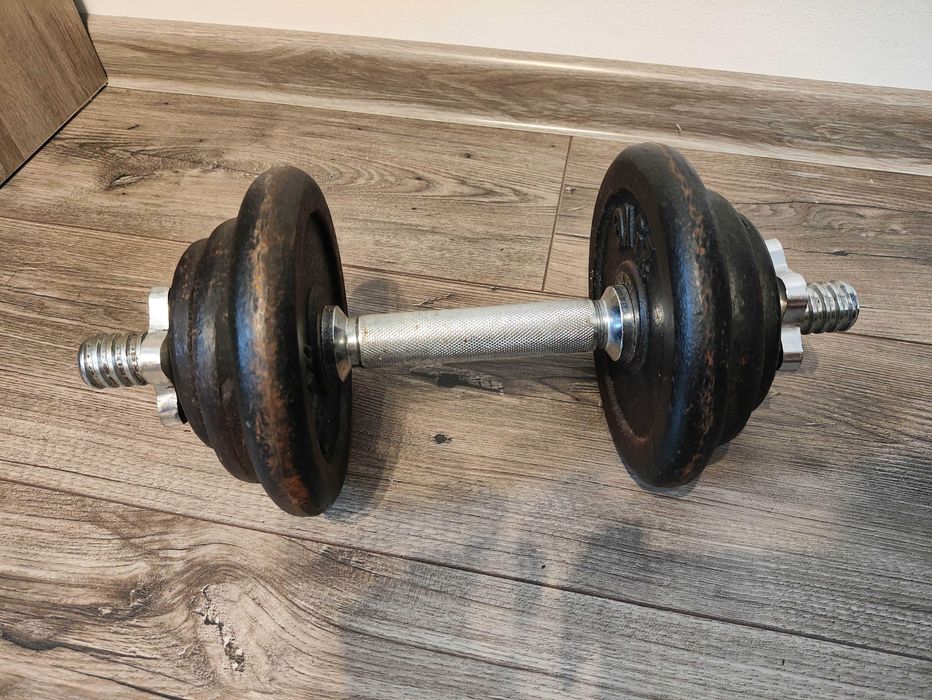 Hantla żeliwna regulowana ok. 10 kg – 6 talerzy