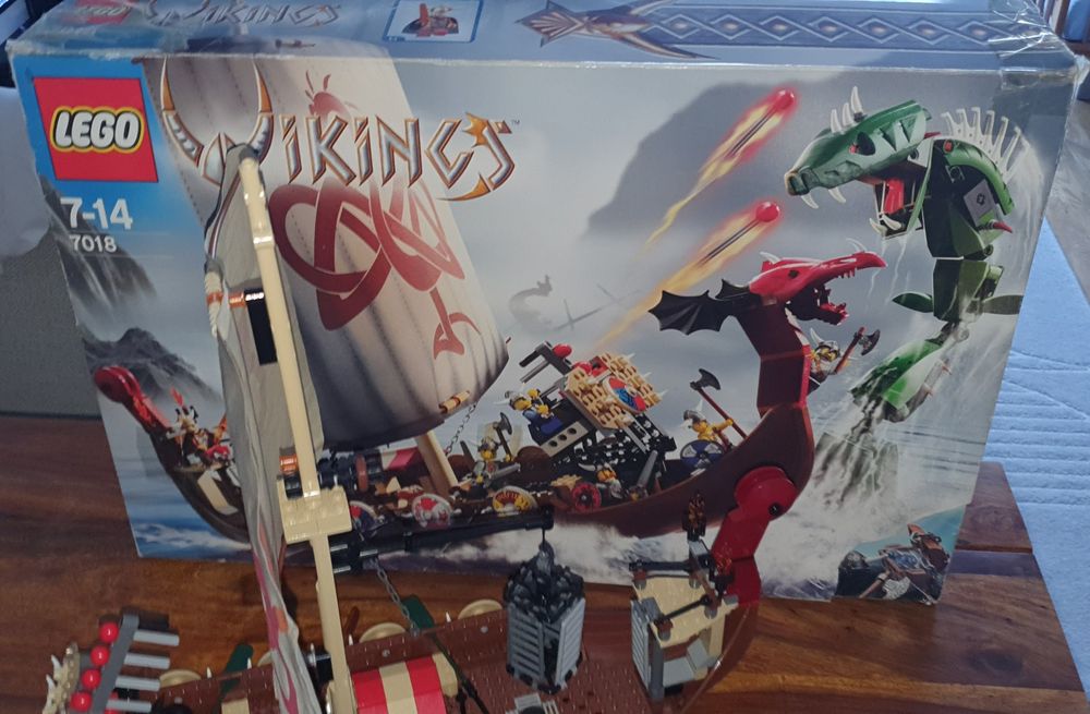 Lego Vikings Drakkar Okręt Wikingów 7018 oraz 7020