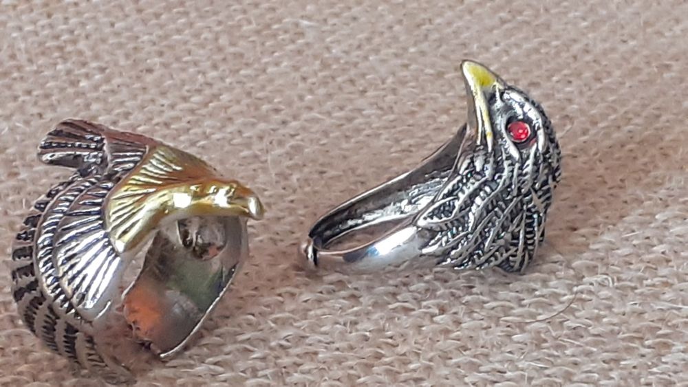 2 Anel Águia em liga de Prata ideal para Adeptos Benfica