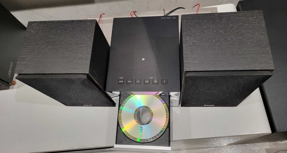 SONY mikrowieża FM RDS, DAB+, CD, mp3, BT, USB - głośniki i pilot ...
