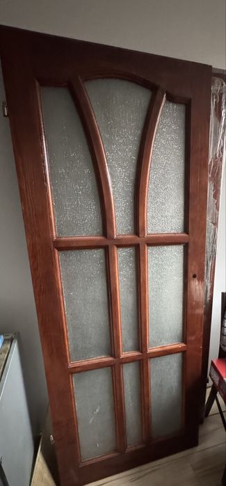 Drzwi wewnętrzne 80 lewe drewniane