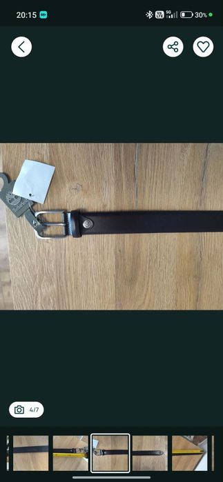 Pasek skórzany Timberland