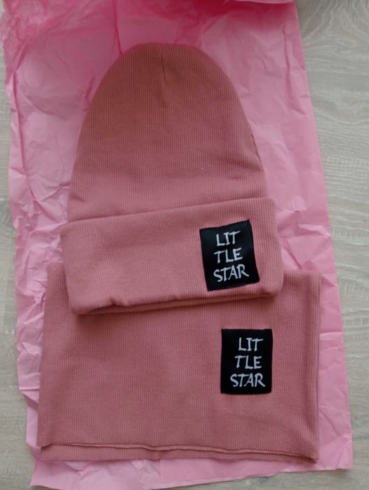 Komplet czapka i komin Little Star nowy