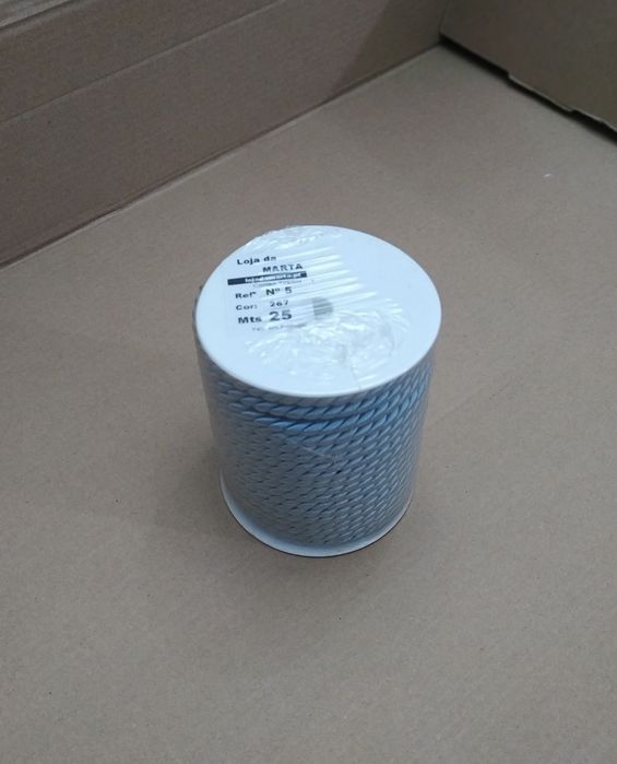 Cordão de Seda Azul Claro 5mm