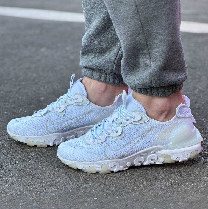 Мужские кроссовки Nike React Vision White&Gold Premium. 40-45