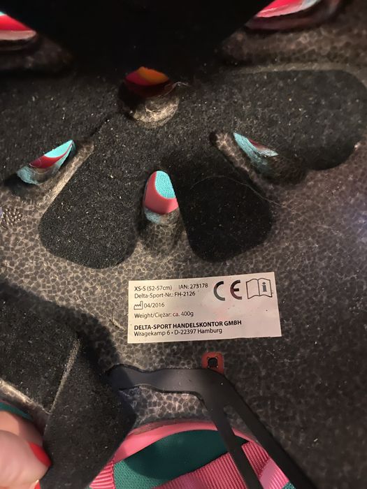 Kask rowerowy dziewczęcy, korona, rozmiar 52-57