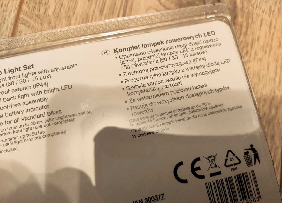 Lampki rowerowe LED