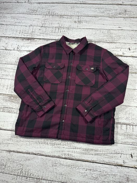 Dickies flannel fleece jacket shirt тепла сорочка куртка