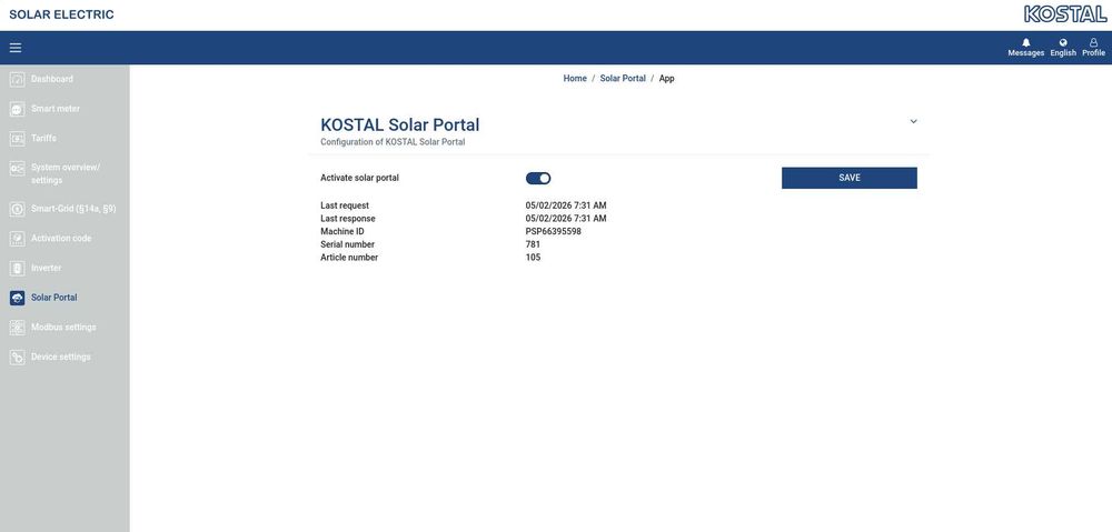 Kostal Piko MP Plus 4.6-2 + KSEM G2 COM CÓDIGO BATERIA ATIVO (Pronto a Usar)