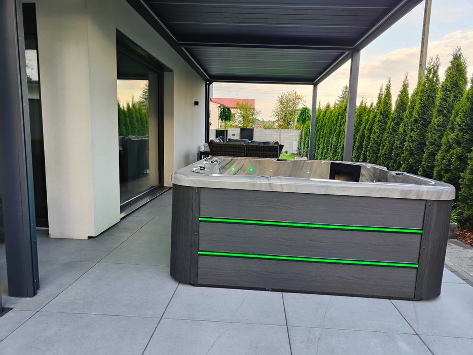 Jacuzzi Premium 5-osobowe – 2 leżanki, LED, Balboa, Dostawa GRATIS