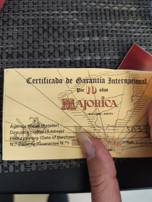 Colar de pérolas majorica verdadeiras com certificado