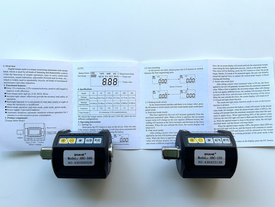 Динамометрический ключ головка Shahe цифровой