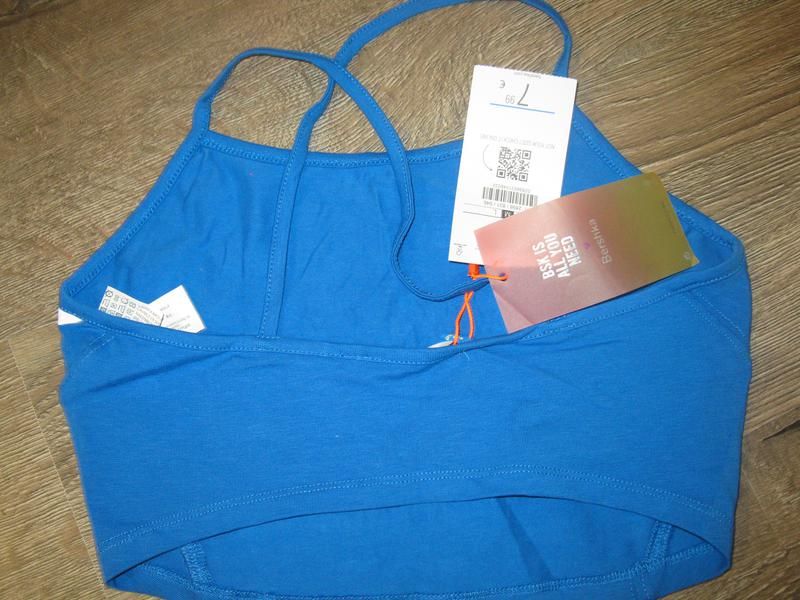 Новый хлопковый спортивный топ бра Bershka майка футболка