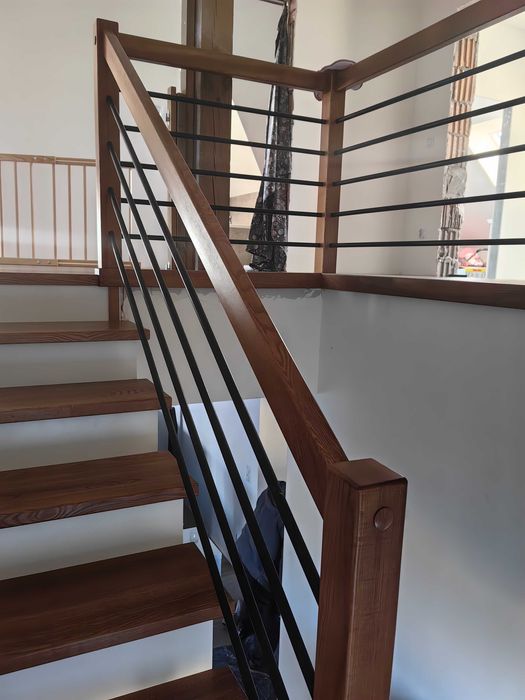 schody drewniane na beton